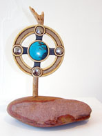 Turquoise Cross 28cm x 37cm